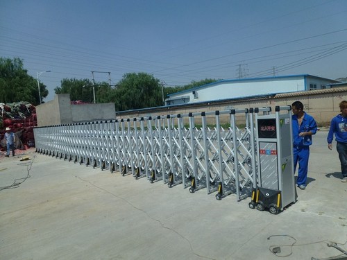 张掖电动门 张掖伸缩门 张掖电动伸缩门厂家批发价格 - 兰州英龙门业